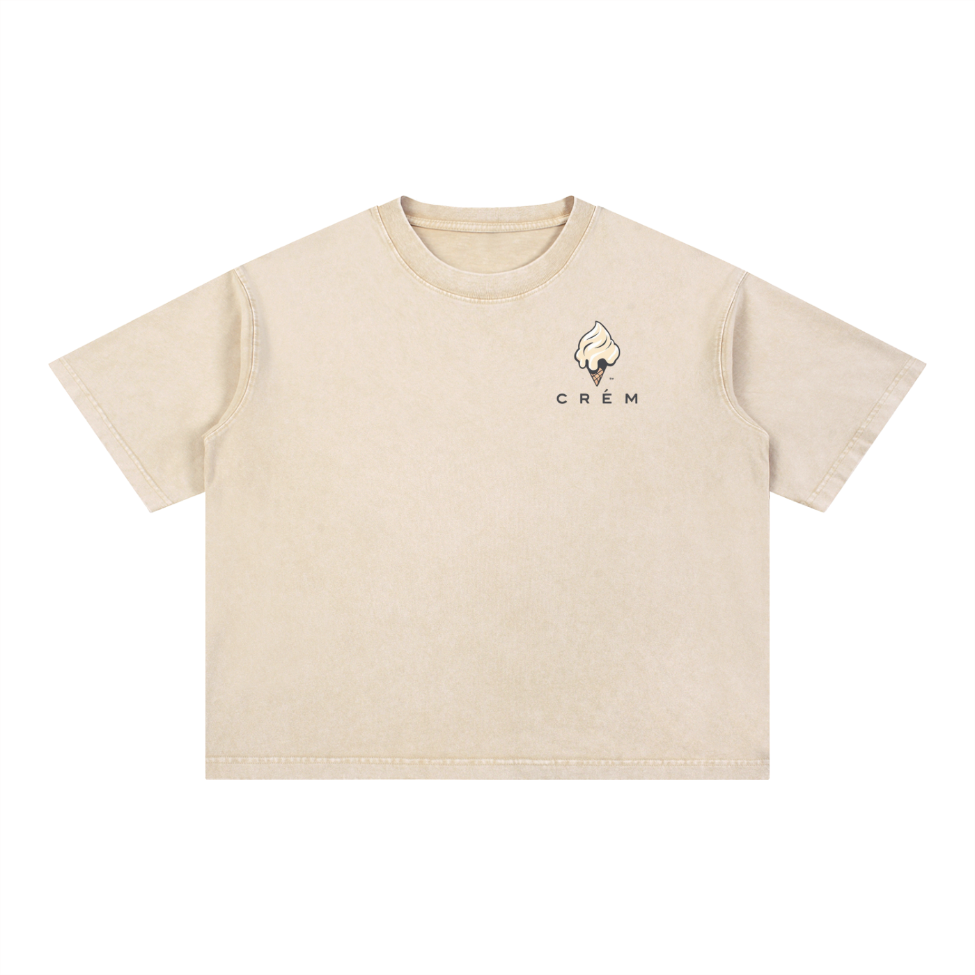 Mineral Wash Boxy Cotton T-Shirt