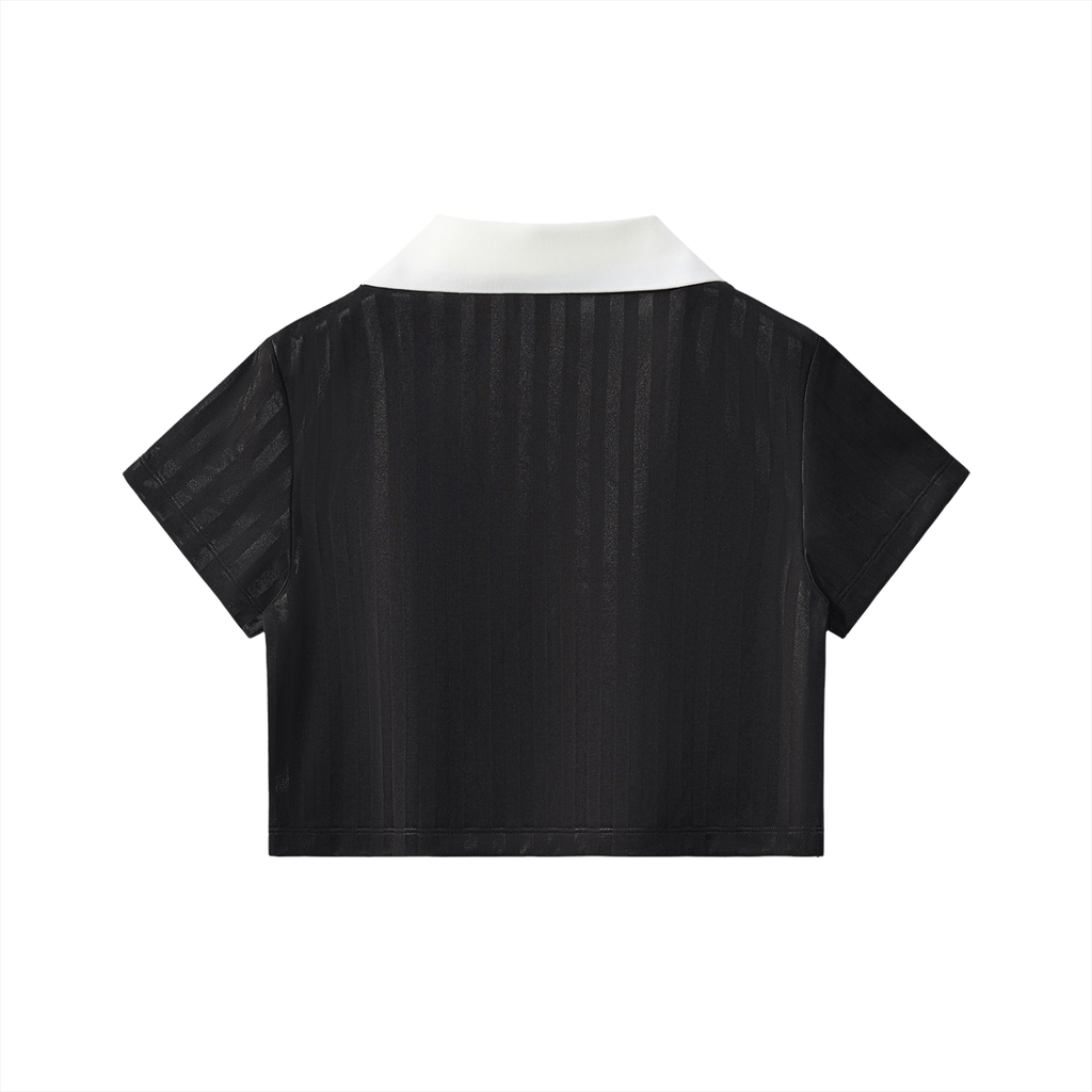 Cropped Collar Jersey