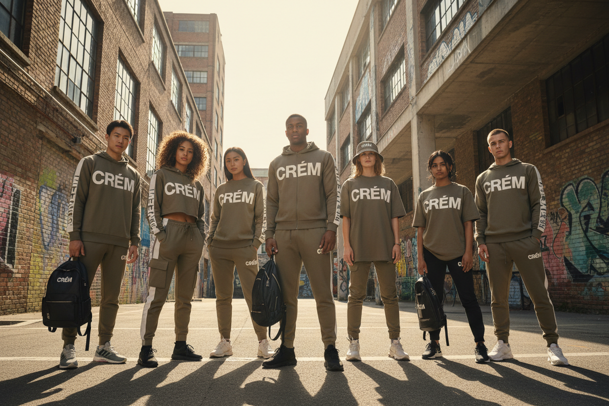 young miniorities wearing crem